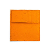 Full Ostrich Quill Checkbook Holder in Buttercup